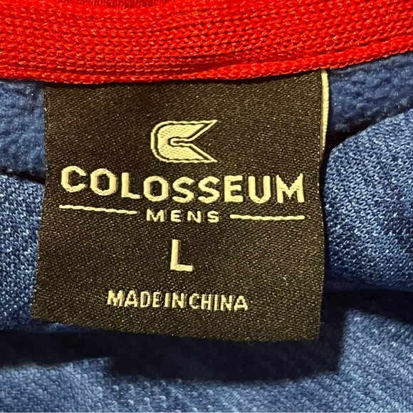 Colosseum Kansas Jayhawks Sweatshirt Mens L Blue Hoodie Pullover NCAA Athletics - Picture 10 of 11